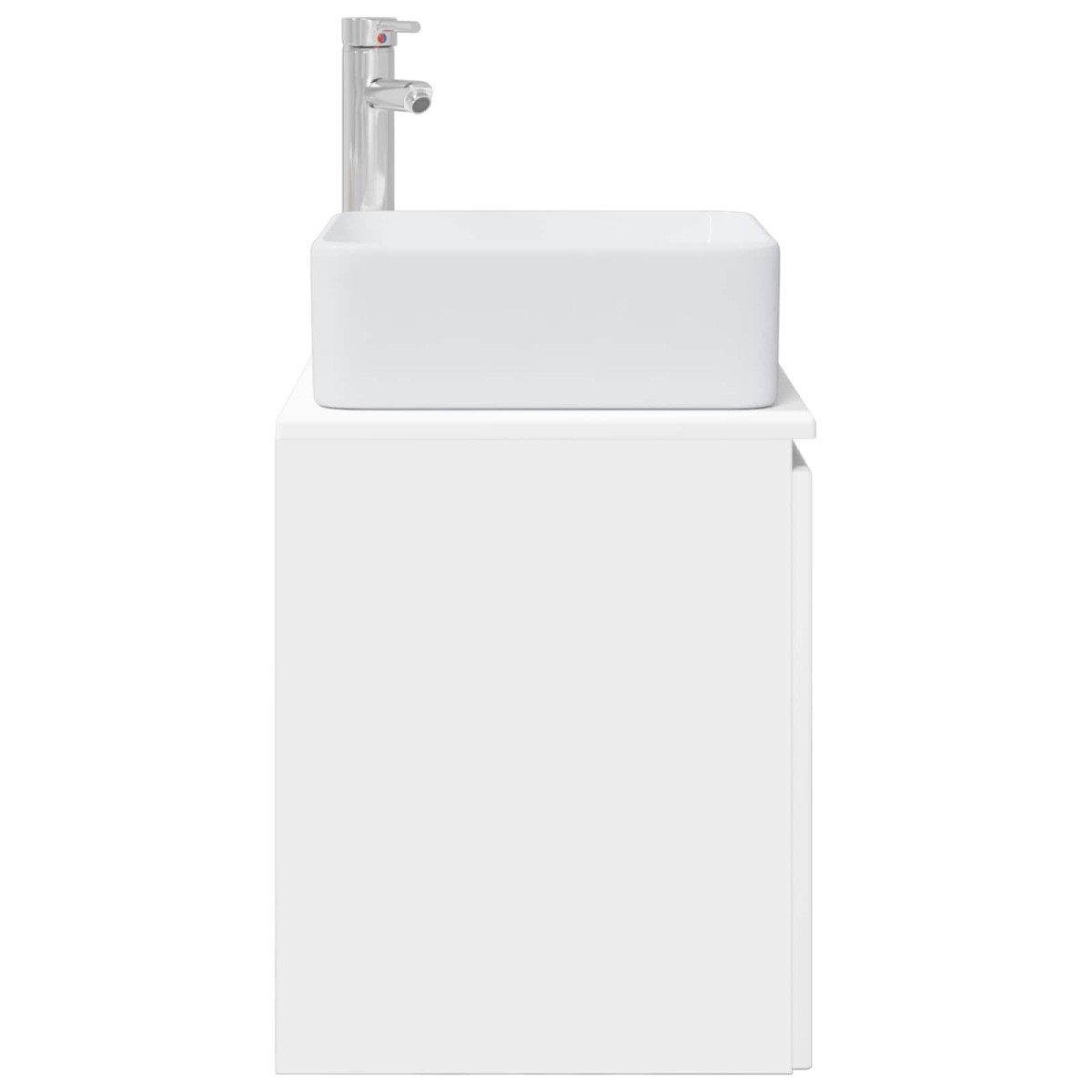 vidaXL Επιτοίχια Λεκάνη Έπιπλο Λευκό 49,5 x 41 x 63 εκ