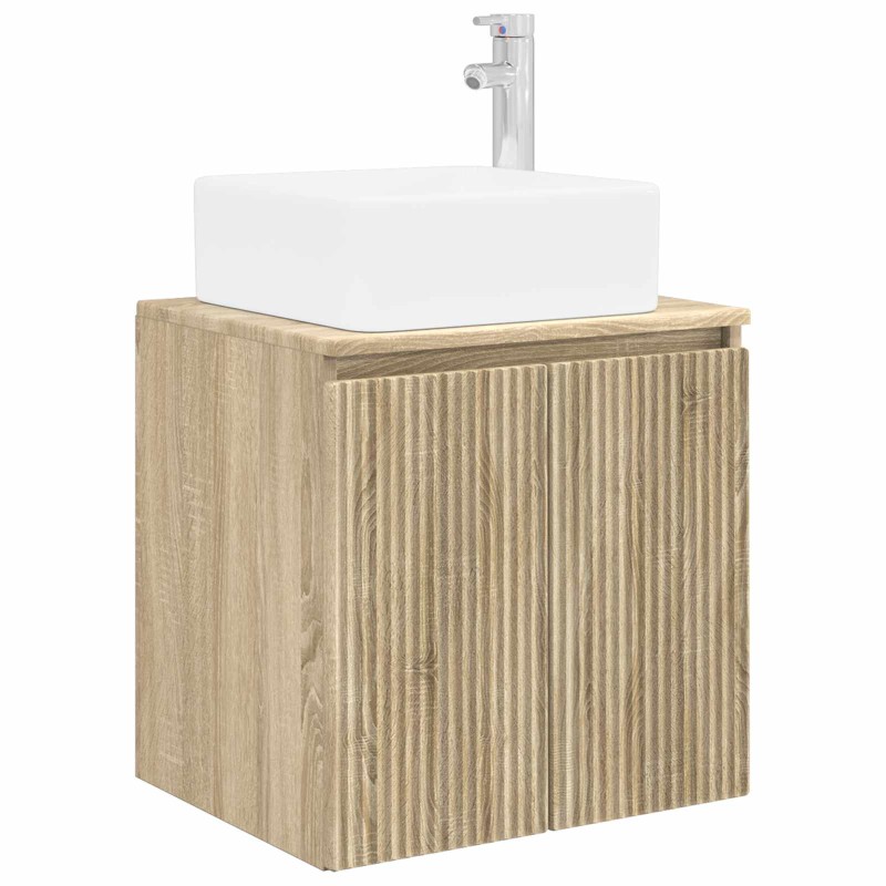 vidaXL Επιτοίχια Λεκάνη Έπιπλο Sonoma Δρυς 49,5 x 41 x 63 εκ
