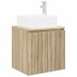 vidaXL Επιτοίχια Λεκάνη Έπιπλο Sonoma Δρυς 49,5 x 41 x 63 εκ