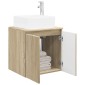 vidaXL Επιτοίχια Λεκάνη Έπιπλο Sonoma Δρυς 49,5 x 41 x 63 εκ