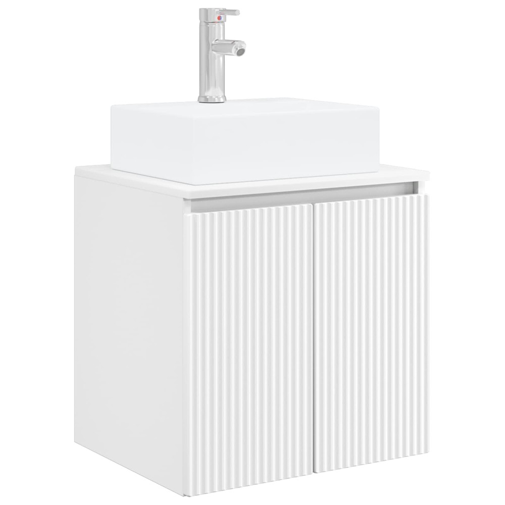 vidaXL Επιτοίχια Λεκάνη Έπιπλο Λευκό 49,5 x 41 x 62,5 εκ