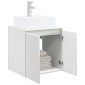 vidaXL Επιτοίχια Λεκάνη Έπιπλο Λευκό 49,5 x 41 x 62,5 εκ