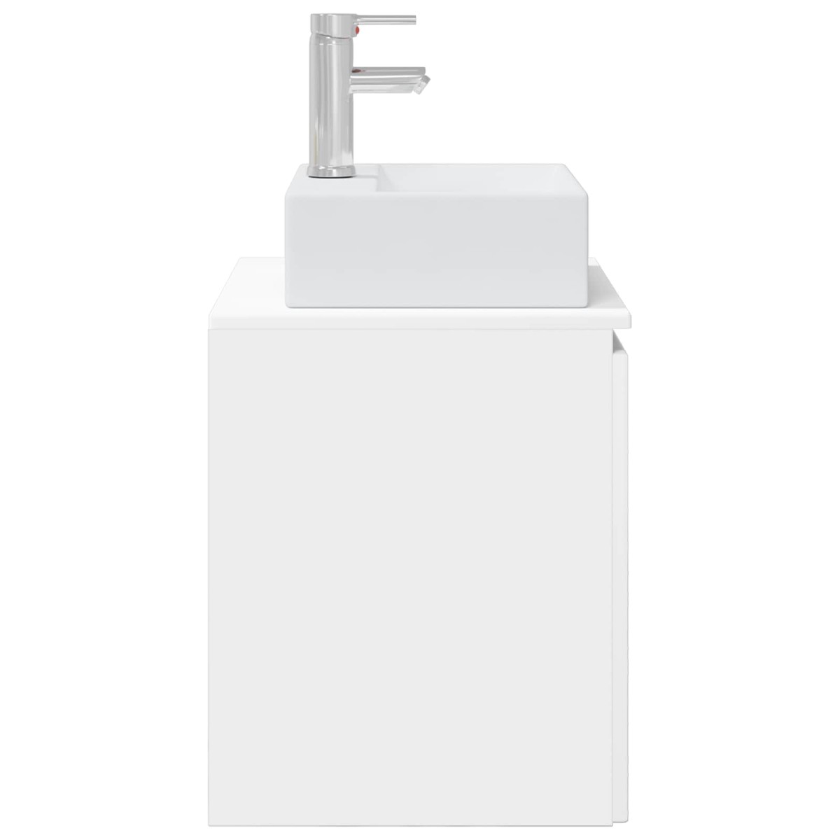 vidaXL Επιτοίχια Λεκάνη Έπιπλο Λευκό 49,5 x 41 x 62,5 εκ