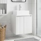 vidaXL Επιτοίχια Λεκάνη Έπιπλο Λευκό 49,5 x 41 x 62,5 εκ