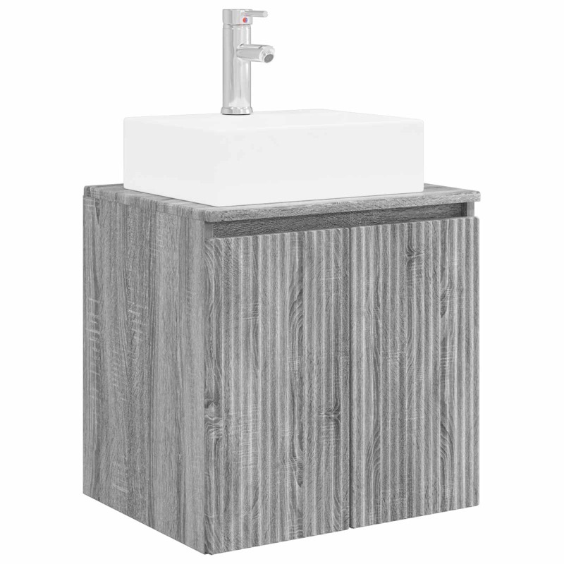 vidaXL Επιτοίχια Λεκάνη Έπιπλο Γκρι Sonoma 49,5 x 41 x 62,5 εκ