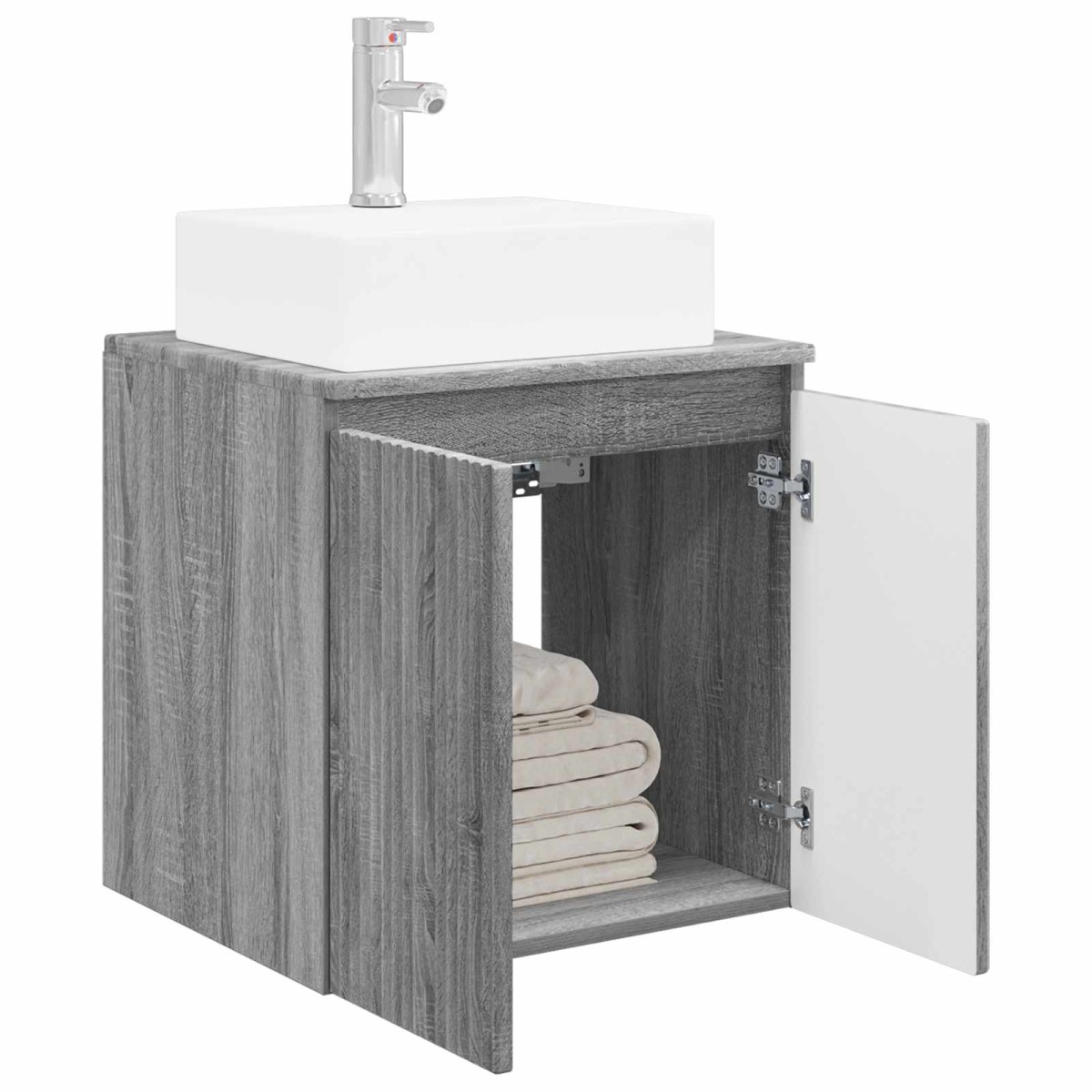 vidaXL Επιτοίχια Λεκάνη Έπιπλο Γκρι Sonoma 49,5 x 41 x 62,5 εκ