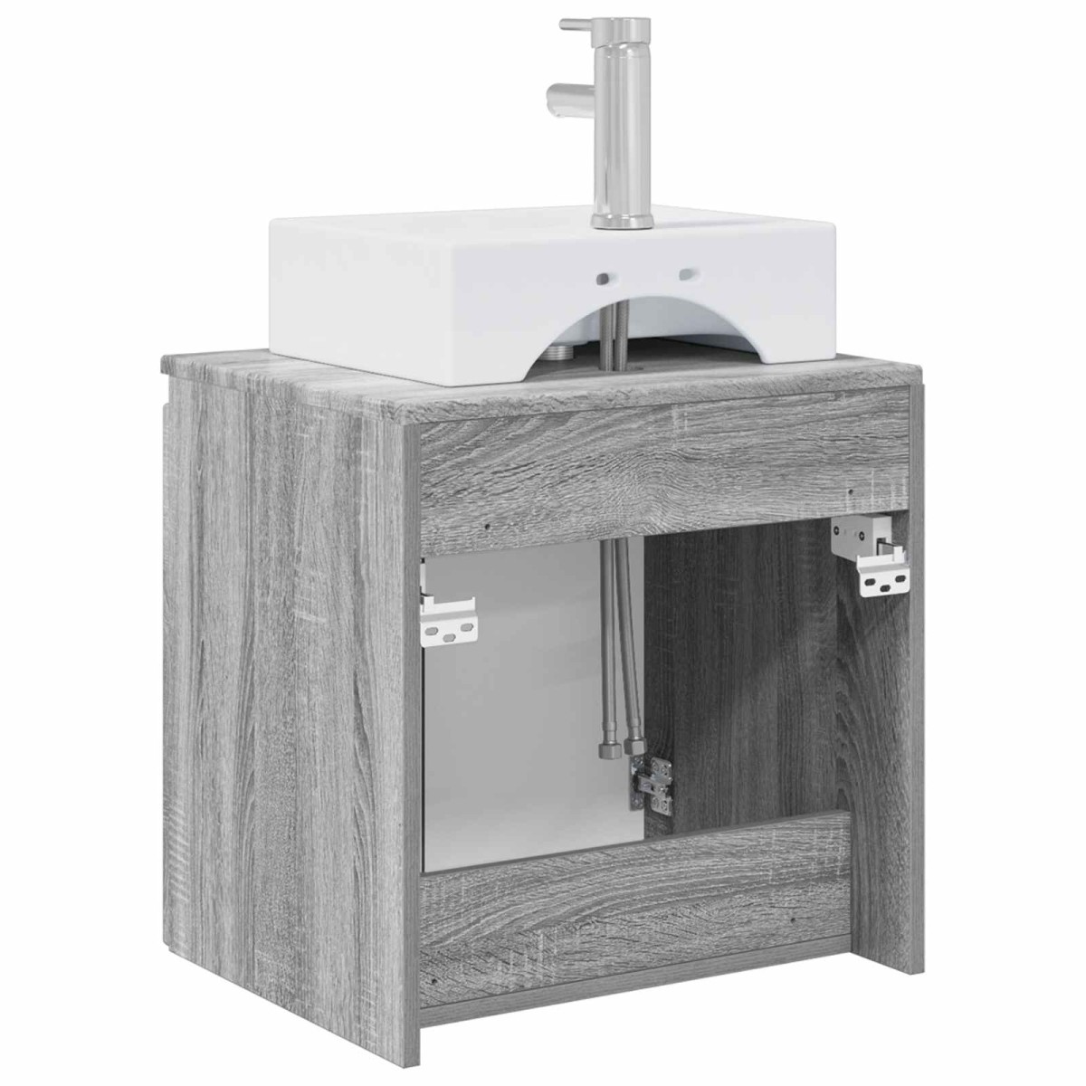 vidaXL Επιτοίχια Λεκάνη Έπιπλο Γκρι Sonoma 49,5 x 41 x 62,5 εκ