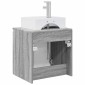 vidaXL Επιτοίχια Λεκάνη Έπιπλο Γκρι Sonoma 49,5 x 41 x 62,5 εκ