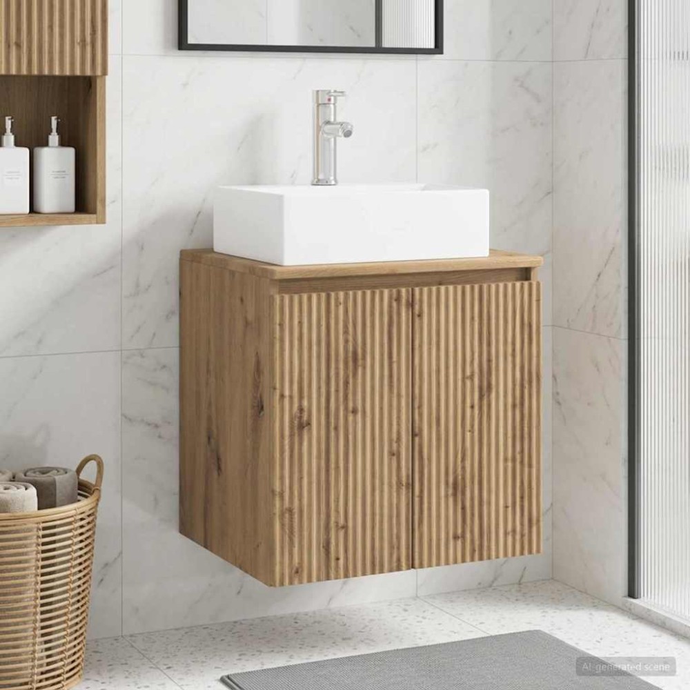vidaXL Επιτοίχια Λεκάνη Έπιπλο Artisan Δρυς 49,5 x 41 x 62,5 εκ