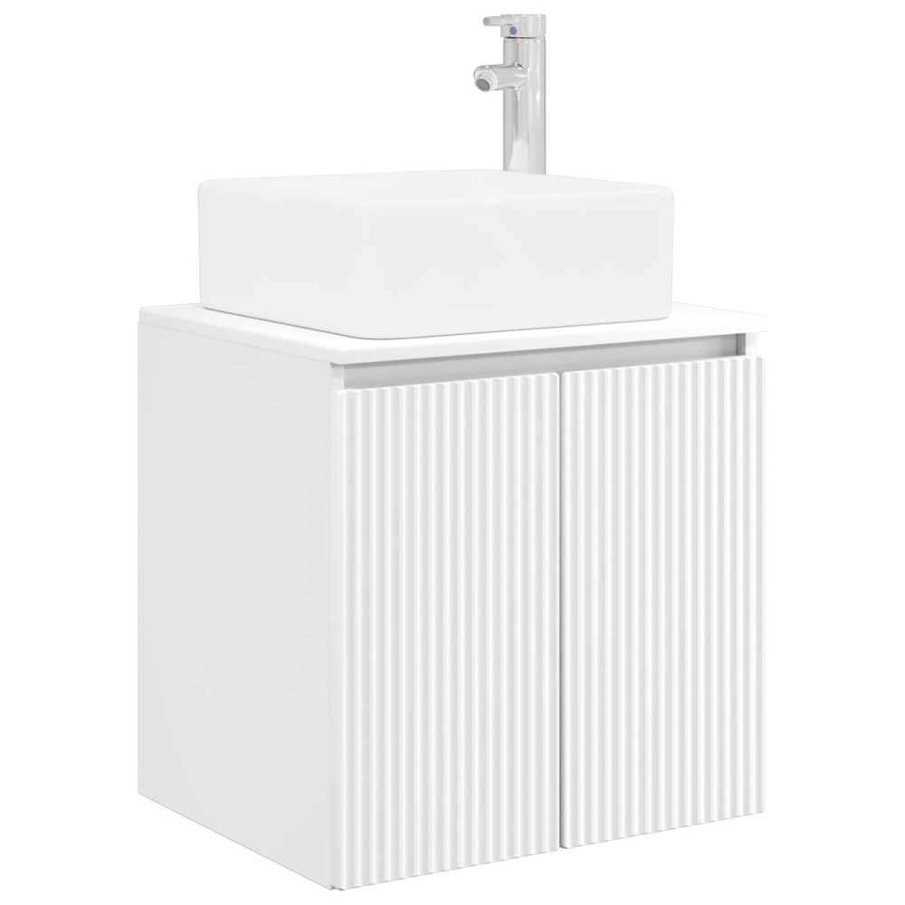 vidaXL Επιτοίχια Λεκάνη Έπιπλο Λευκό 53 x 35 x 63 εκ