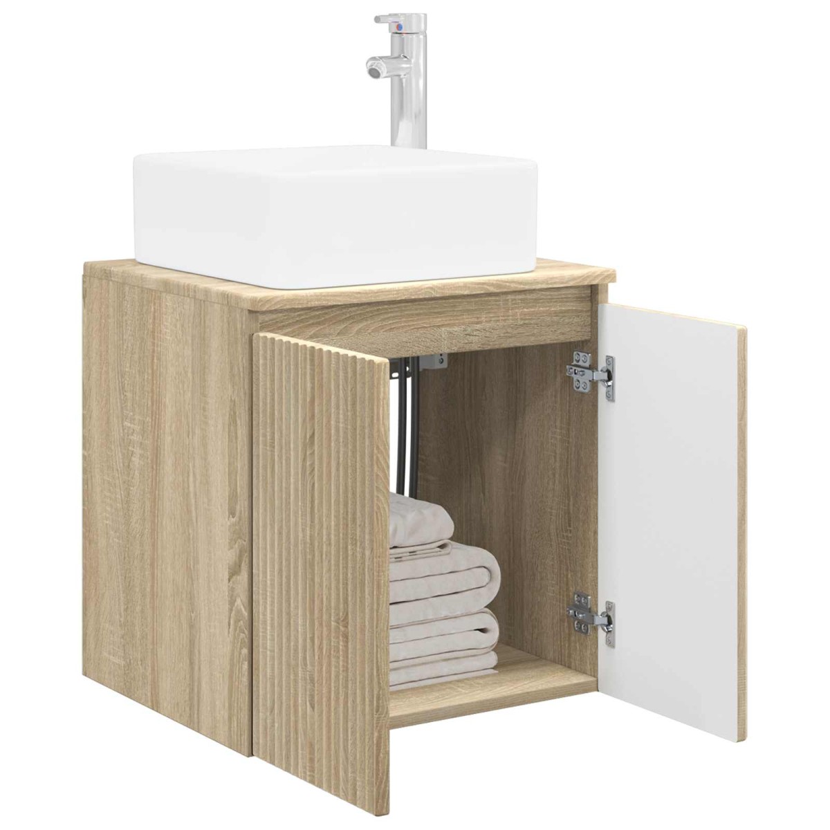 vidaXL Επιτοίχια Λεκάνη Έπιπλο Sonoma Δρυς 53 x 35 x 63 εκ