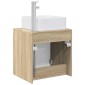 vidaXL Επιτοίχια Λεκάνη Έπιπλο Sonoma Δρυς 53 x 35 x 63 εκ