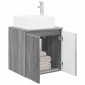 vidaXL Επιτοίχια Λεκάνη Έπιπλο Γκρι Sonoma 53 x 35 x 63 εκ