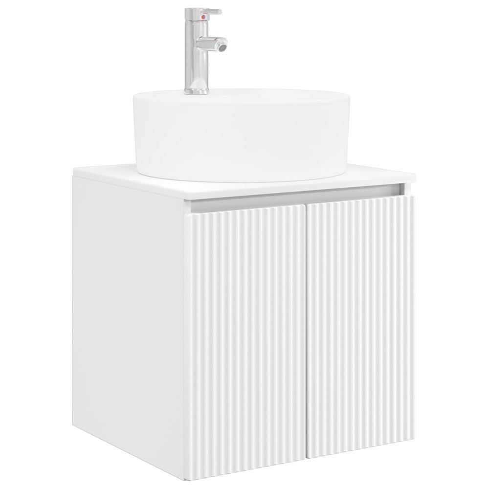 vidaXL Επιτοίχια Λεκάνη Έπιπλο Λευκό 49,5 x 44,5 x 65 εκ