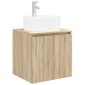 vidaXL Επιτοίχια Λεκάνη Έπιπλο Sonoma Δρυς 49,5 x 44,5 x 65 εκ