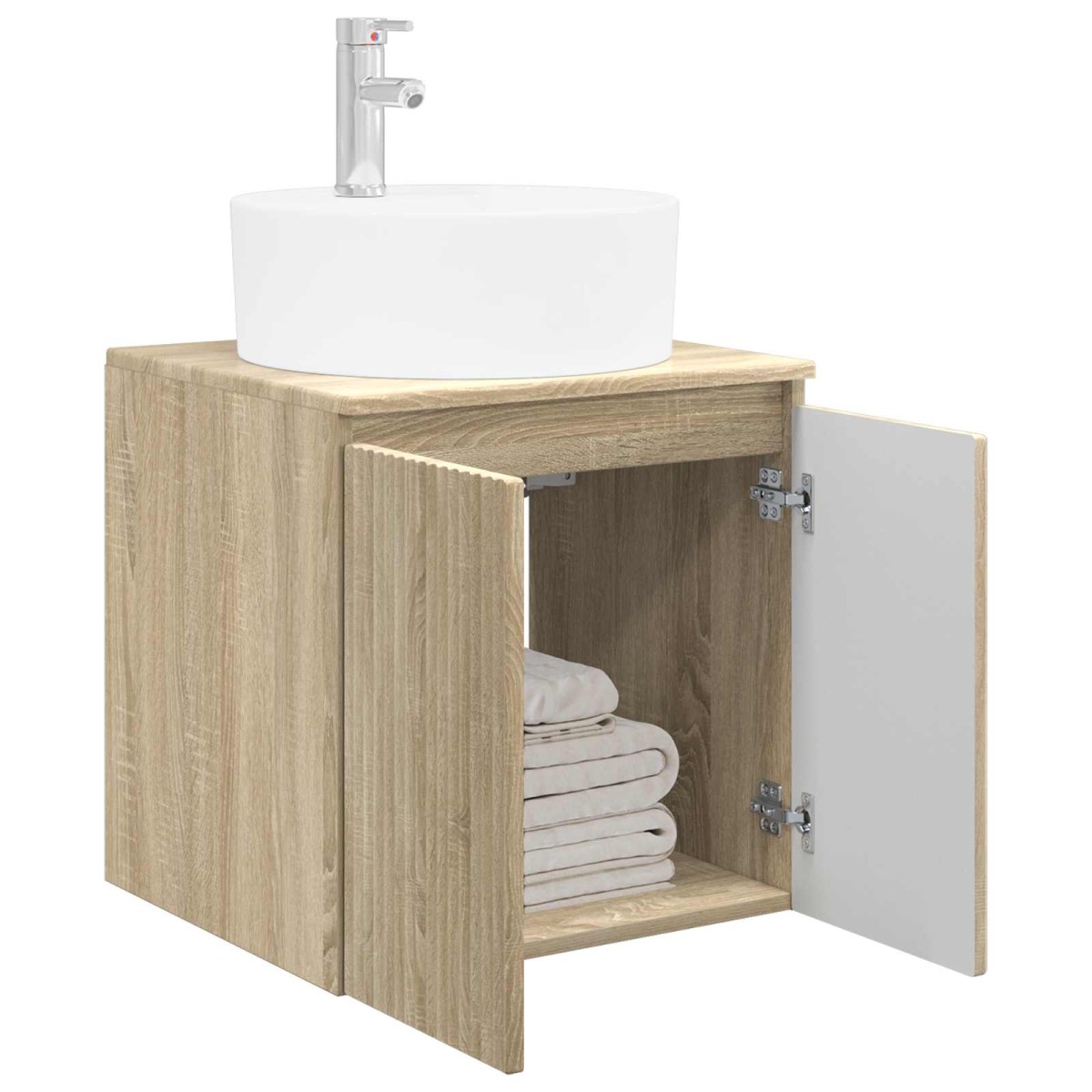 vidaXL Επιτοίχια Λεκάνη Έπιπλο Sonoma Δρυς 49,5 x 44,5 x 65 εκ