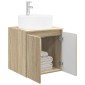 vidaXL Επιτοίχια Λεκάνη Έπιπλο Sonoma Δρυς 49,5 x 44,5 x 65 εκ