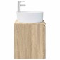 vidaXL Επιτοίχια Λεκάνη Έπιπλο Sonoma Δρυς 49,5 x 44,5 x 65 εκ