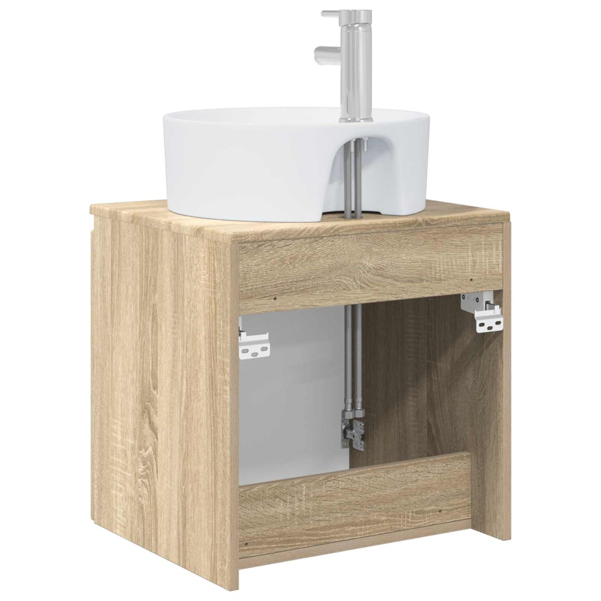 vidaXL Επιτοίχια Λεκάνη Έπιπλο Sonoma Δρυς 49,5 x 44,5 x 65 εκ
