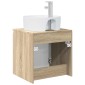 vidaXL Επιτοίχια Λεκάνη Έπιπλο Sonoma Δρυς 49,5 x 44,5 x 65 εκ