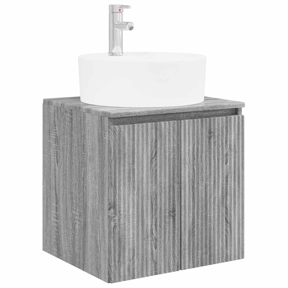 vidaXL Επιτοίχια Λεκάνη Έπιπλο Γκρι Sonoma 49,5 x 44,5 x 65 εκ