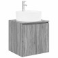 vidaXL Επιτοίχια Λεκάνη Έπιπλο Γκρι Sonoma 49,5 x 44,5 x 65 εκ