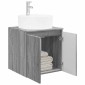vidaXL Επιτοίχια Λεκάνη Έπιπλο Γκρι Sonoma 49,5 x 44,5 x 65 εκ