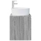 vidaXL Επιτοίχια Λεκάνη Έπιπλο Γκρι Sonoma 49,5 x 44,5 x 65 εκ