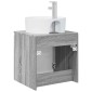 vidaXL Επιτοίχια Λεκάνη Έπιπλο Γκρι Sonoma 49,5 x 44,5 x 65 εκ