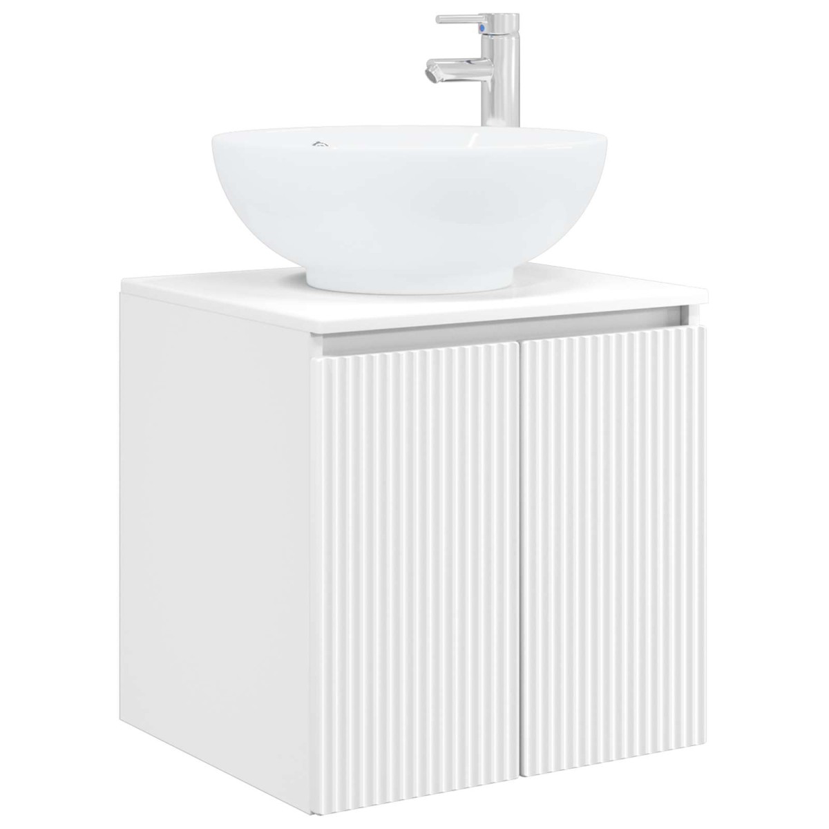 vidaXL Επιτοίχια Λεκάνη Έπιπλο Λευκό 49,5 x 44,5 x 65 εκ