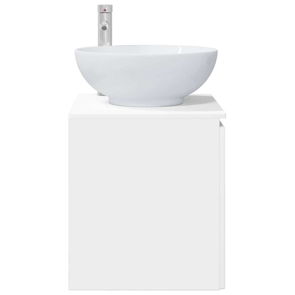 vidaXL Επιτοίχια Λεκάνη Έπιπλο Λευκό 49,5 x 44,5 x 65 εκ
