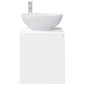 vidaXL Επιτοίχια Λεκάνη Έπιπλο Λευκό 49,5 x 44,5 x 65 εκ