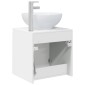 vidaXL Επιτοίχια Λεκάνη Έπιπλο Λευκό 49,5 x 44,5 x 65 εκ