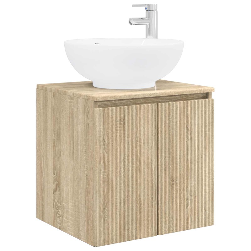vidaXL Επιτοίχια Λεκάνη Έπιπλο Sonoma Δρυς 49,5 x 44,5 x 65 εκ