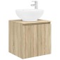 vidaXL Επιτοίχια Λεκάνη Έπιπλο Sonoma Δρυς 49,5 x 44,5 x 65 εκ
