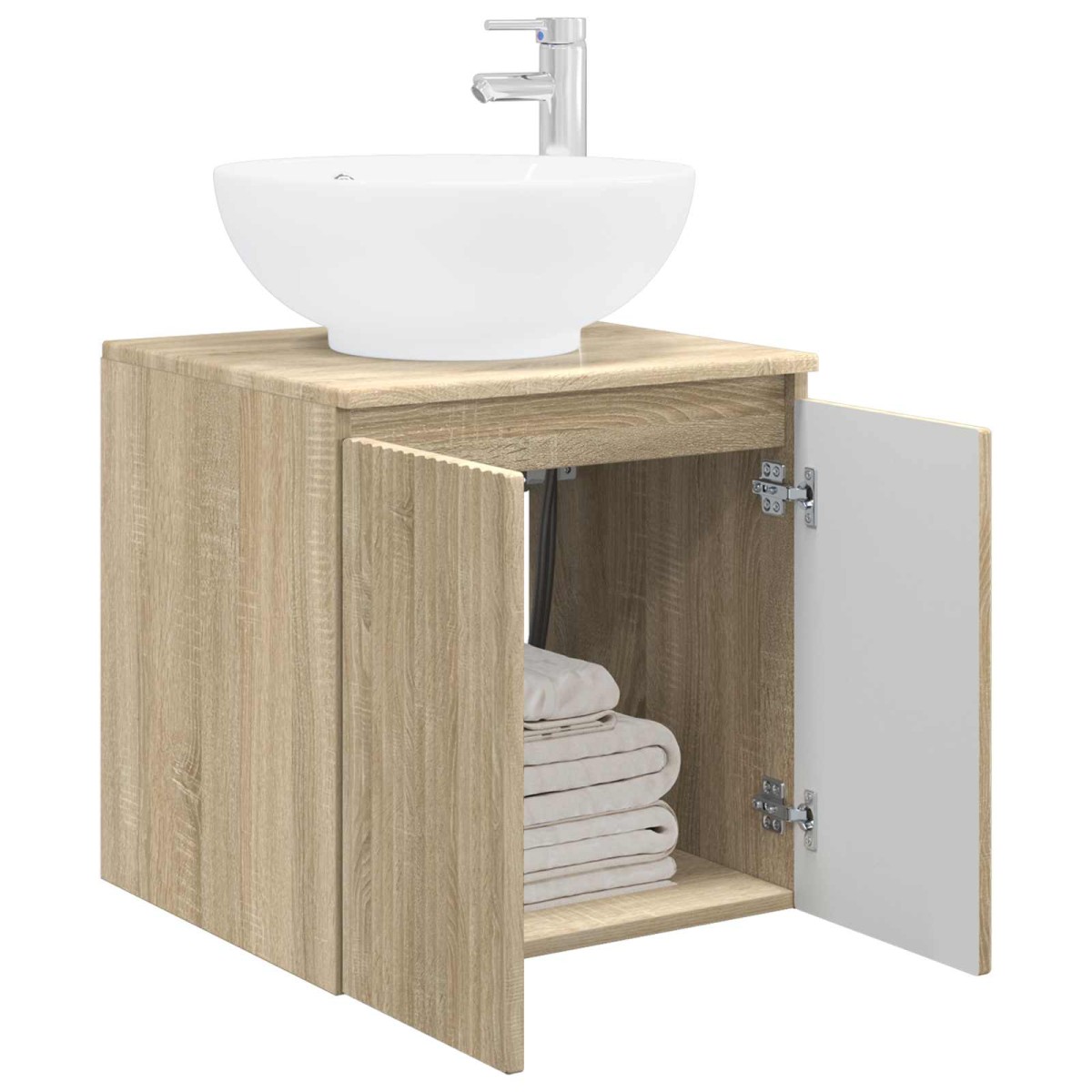 vidaXL Επιτοίχια Λεκάνη Έπιπλο Sonoma Δρυς 49,5 x 44,5 x 65 εκ