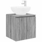 vidaXL Επιτοίχια Λεκάνη Έπιπλο Γκρι Sonoma 49,5 x 44,5 x 65 εκ