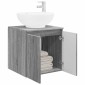 vidaXL Επιτοίχια Λεκάνη Έπιπλο Γκρι Sonoma 49,5 x 44,5 x 65 εκ