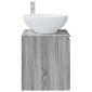 vidaXL Επιτοίχια Λεκάνη Έπιπλο Γκρι Sonoma 49,5 x 44,5 x 65 εκ