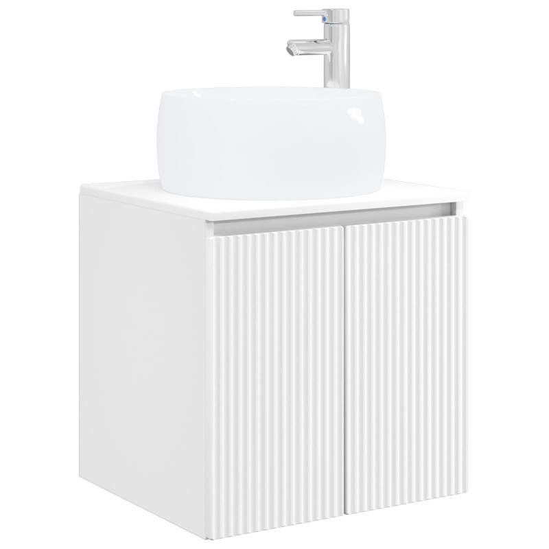 vidaXL Επιτοίχια Λεκάνη Έπιπλο Λευκό 49,5 x 44,5 x 66 εκ