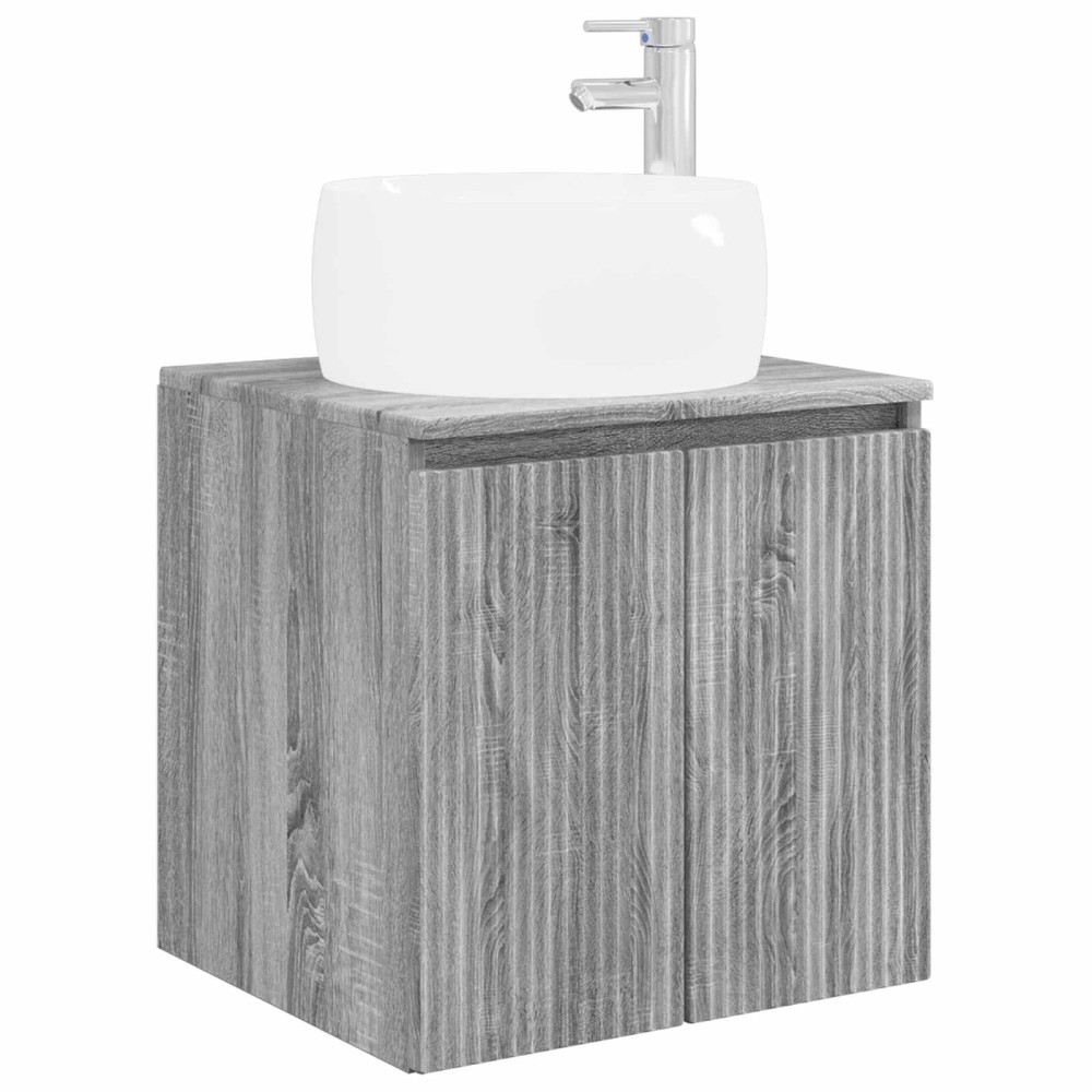 vidaXL Επιτοίχια Λεκάνη Έπιπλο Γκρι Sonoma 49,5 x 44,5 x 66 εκ