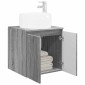 vidaXL Επιτοίχια Λεκάνη Έπιπλο Γκρι Sonoma 49,5 x 44,5 x 66 εκ