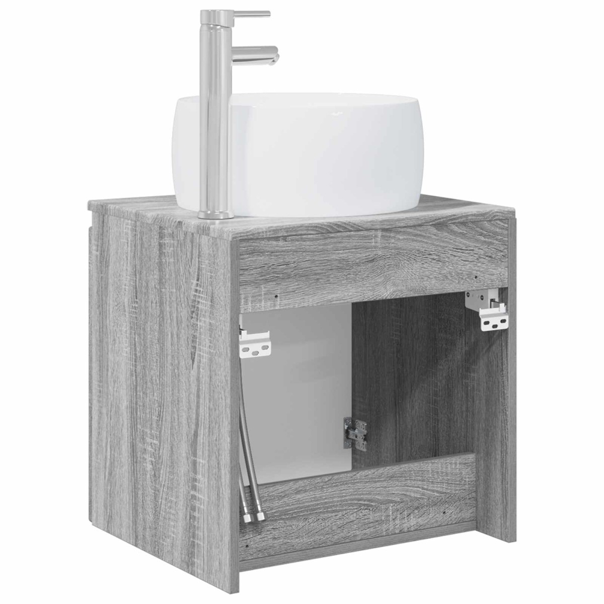 vidaXL Επιτοίχια Λεκάνη Έπιπλο Γκρι Sonoma 49,5 x 44,5 x 66 εκ