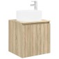 vidaXL Επιτοίχιος νιπτήρας βανίλιας Sonoma Δρυς 49,5 x 44,5 x 65,5 εκ