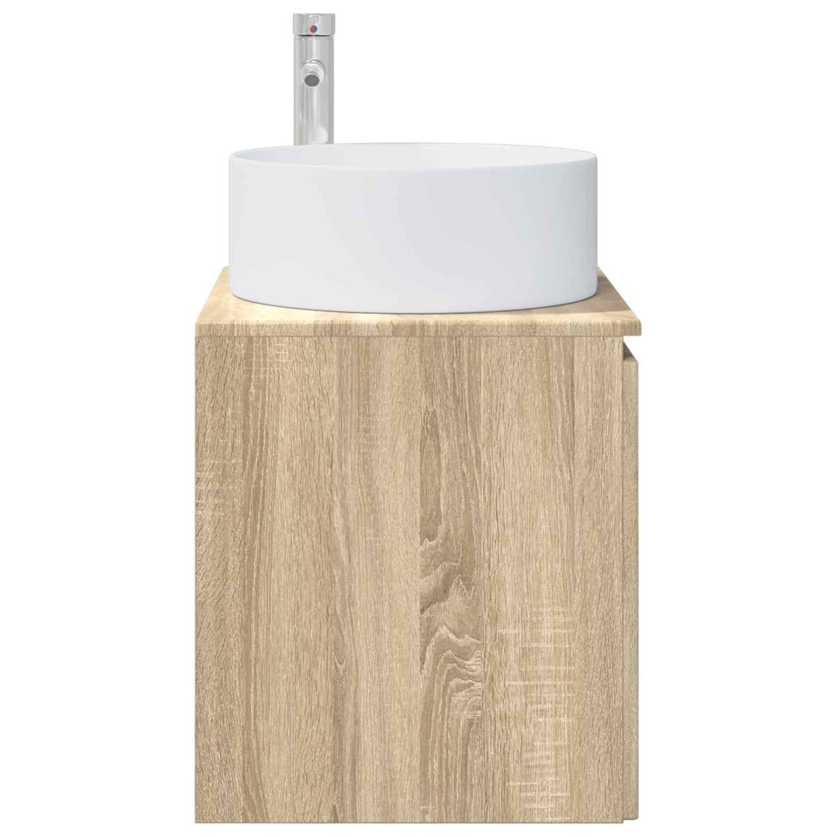 vidaXL Επιτοίχιος νιπτήρας βανίλιας Sonoma Δρυς 49,5 x 44,5 x 65,5 εκ