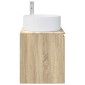 vidaXL Επιτοίχιος νιπτήρας βανίλιας Sonoma Δρυς 49,5 x 44,5 x 65,5 εκ