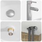 vidaXL Επιτοίχιος νιπτήρας βανίλιας Sonoma Δρυς 49,5 x 44,5 x 65,5 εκ