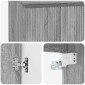 vidaXL Επιτοίχιος νιπτήρας βανίλιας Γκρι Sonoma 49,5 x 44,5 x 65,5 εκ