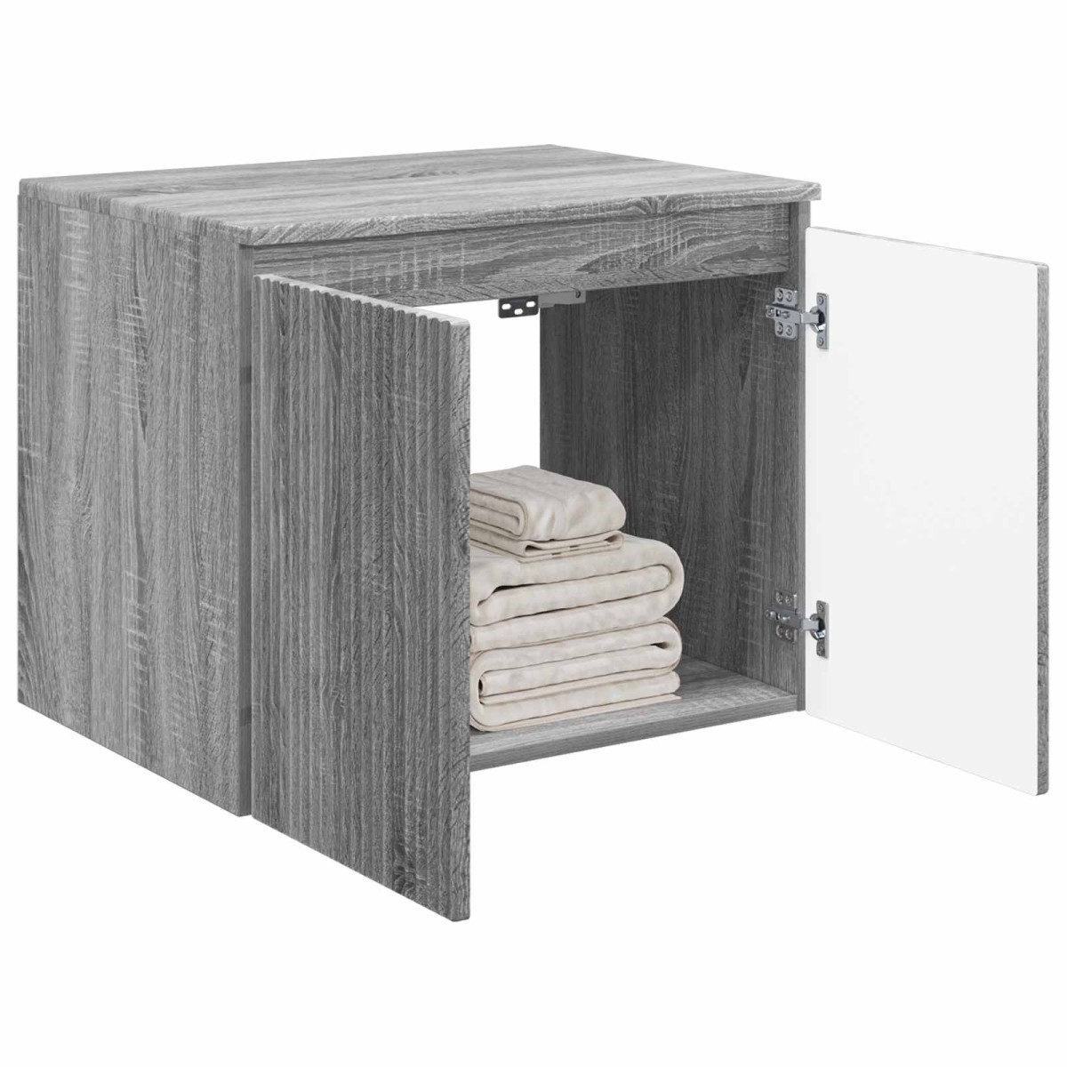 vidaXL Τοίχου Ντουλάπα Μπάνιου Γκρι Sonoma 62,5 x 44,5 x 50 εκ.
