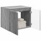 vidaXL Τοίχου Ντουλάπα Μπάνιου Γκρι Sonoma 62,5 x 44,5 x 50 εκ.